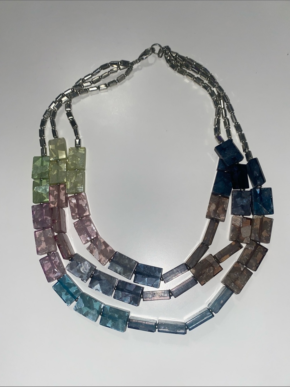 Multicolor Bead Layered Statement Necklace